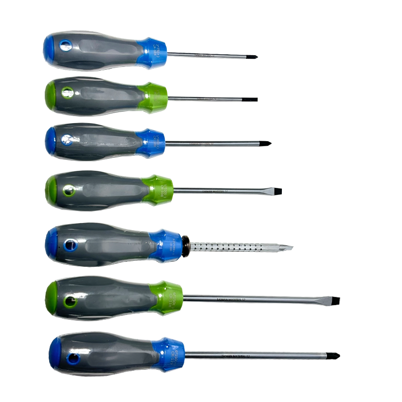 پیچ گوشتی 7 عددی دسته فایبر کراسمن CRASMAN مدل CR-130S2 7-Piece Screwdriver Set – S2 Steel Blades with Ergonomic ABS & TPR Handles