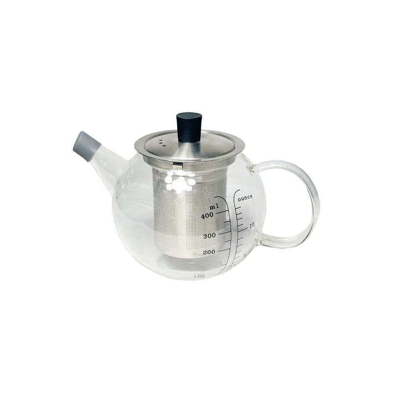 قوری در استیل 400ML  PIREX شفاف مدل VK314313 بی وی کی BVK 