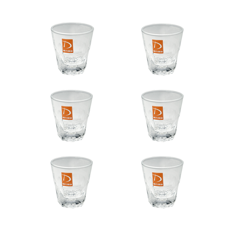 ست مینی لیوان 6 تایی پایین طرح دار 160 میل DELI 1*GH02/4