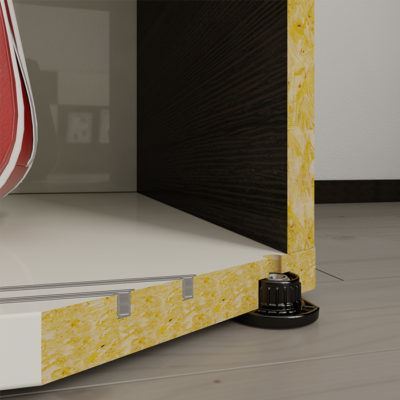 پایه کابینت قابل تنظیم تو کار 17 م م ایتالیا کد ADJ02 S.A سارو SARO 1*EF02