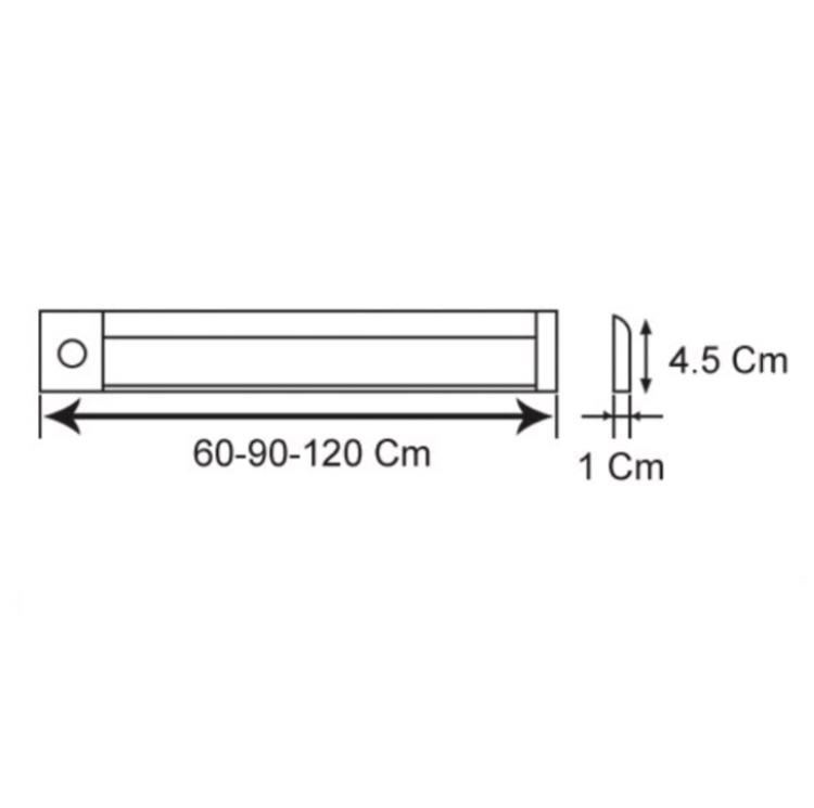 چراغ LED زیر کابینتی 7.6 وات 60سانتی متری فانتونی N042