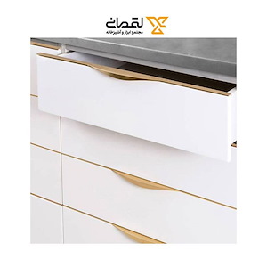 دستگیره کابینتی دو پیچ تاپ ساید سایز 30 ملونی مدل ویانا طلایی کد 7018