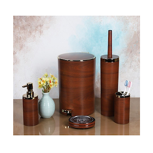 سرویس 5 پارچه طرح چوب طلایی کد 4900  کنتراست CONRTAST